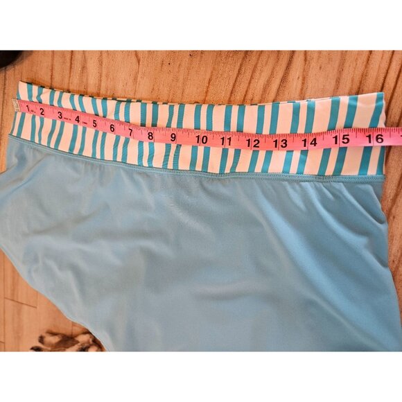 Lululemon Pace Setter Skirt Spry Blue Twin Stripe Size 8 Built-In Shorts Running - Picture 12 of 12